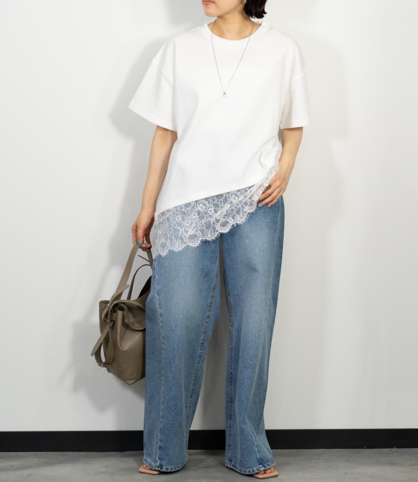 レースドッキングTシャツ
