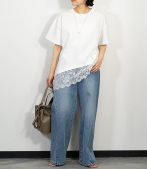 レースドッキングTシャツ