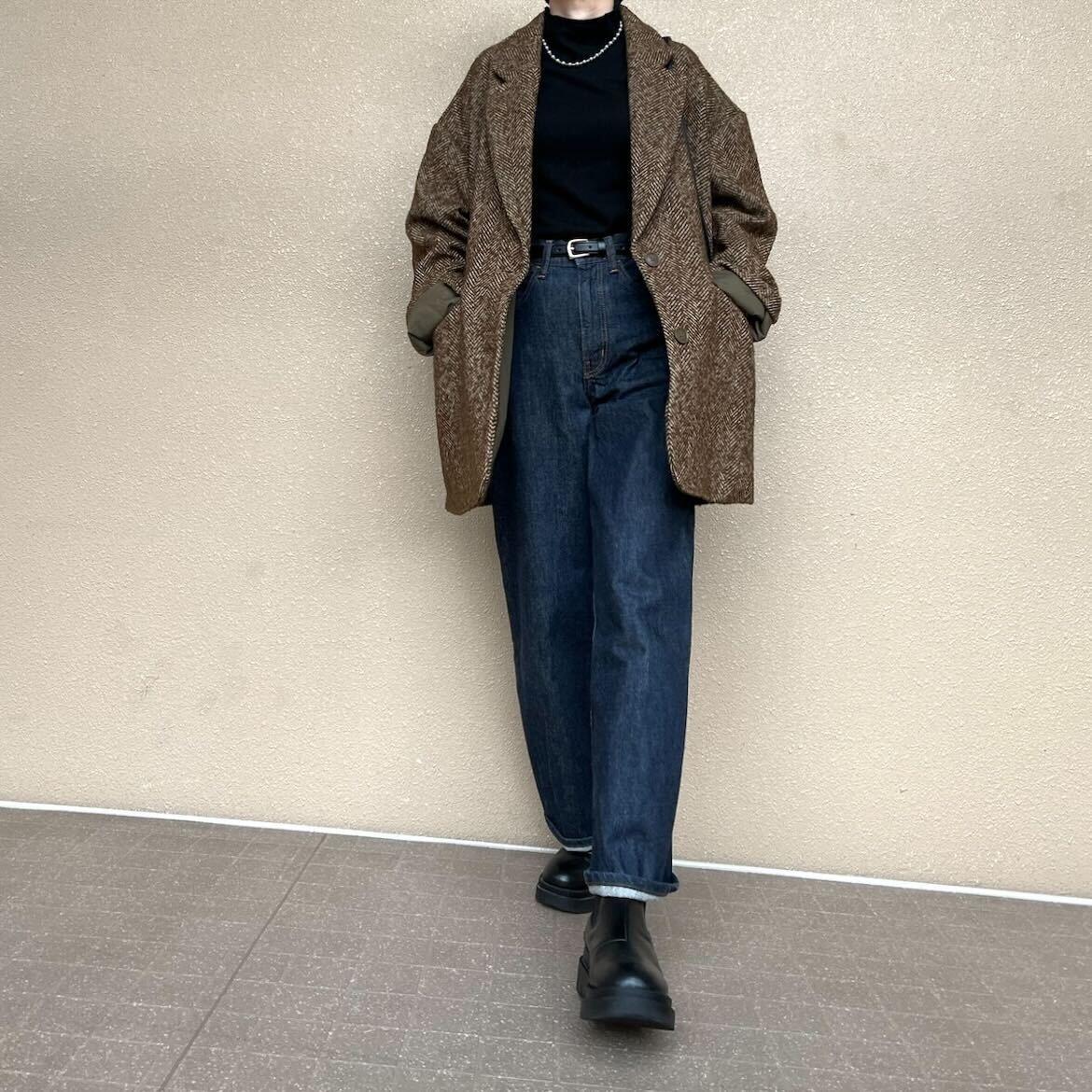 ヘリンボーンジャケットコート