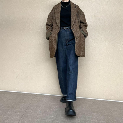 ヘリンボーンジャケットコート