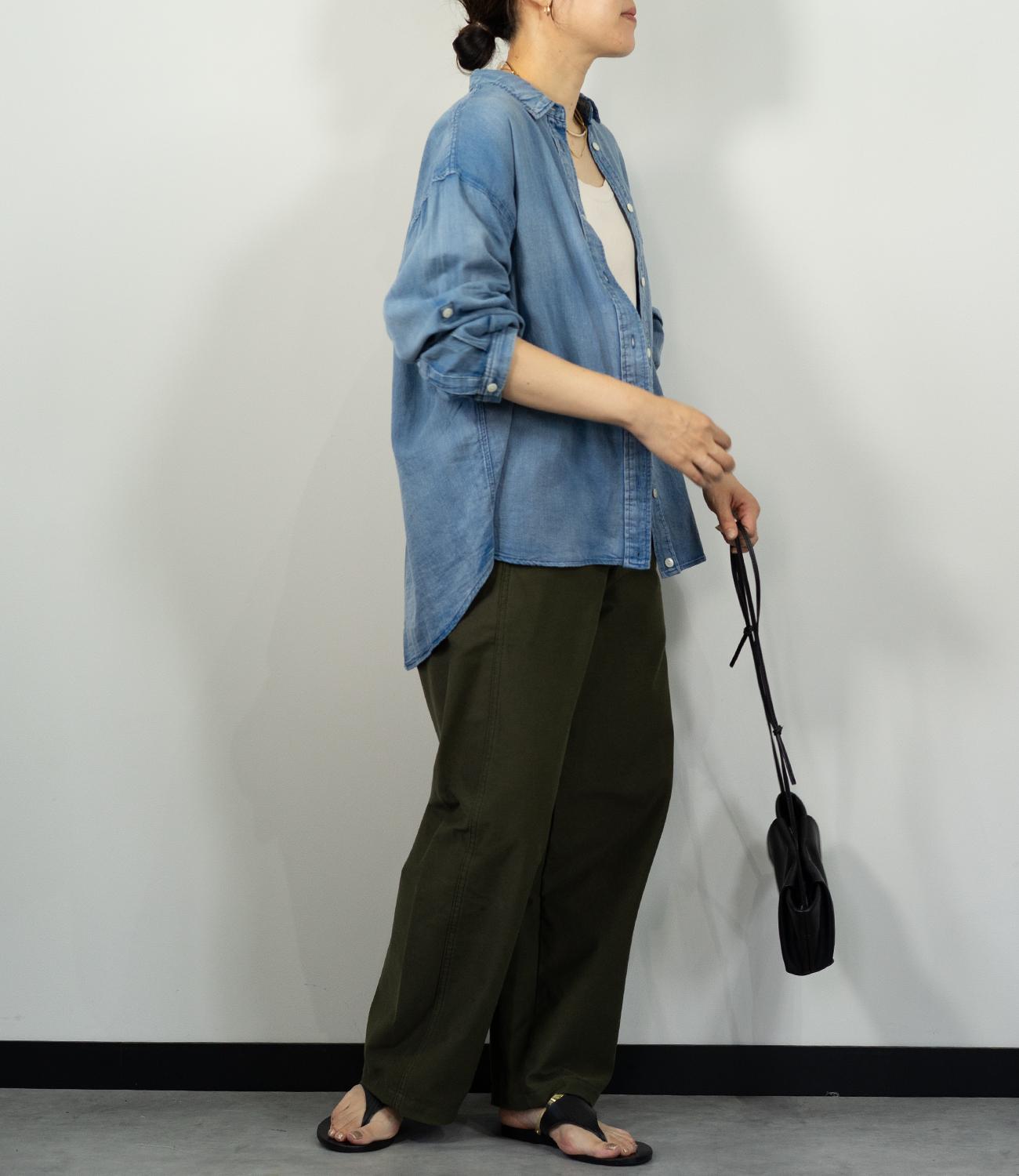 デニムライクシャツ