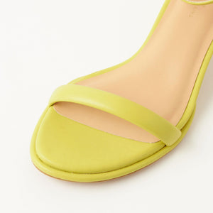 チャンキーパテッドサンダル（4.5cmヒール）