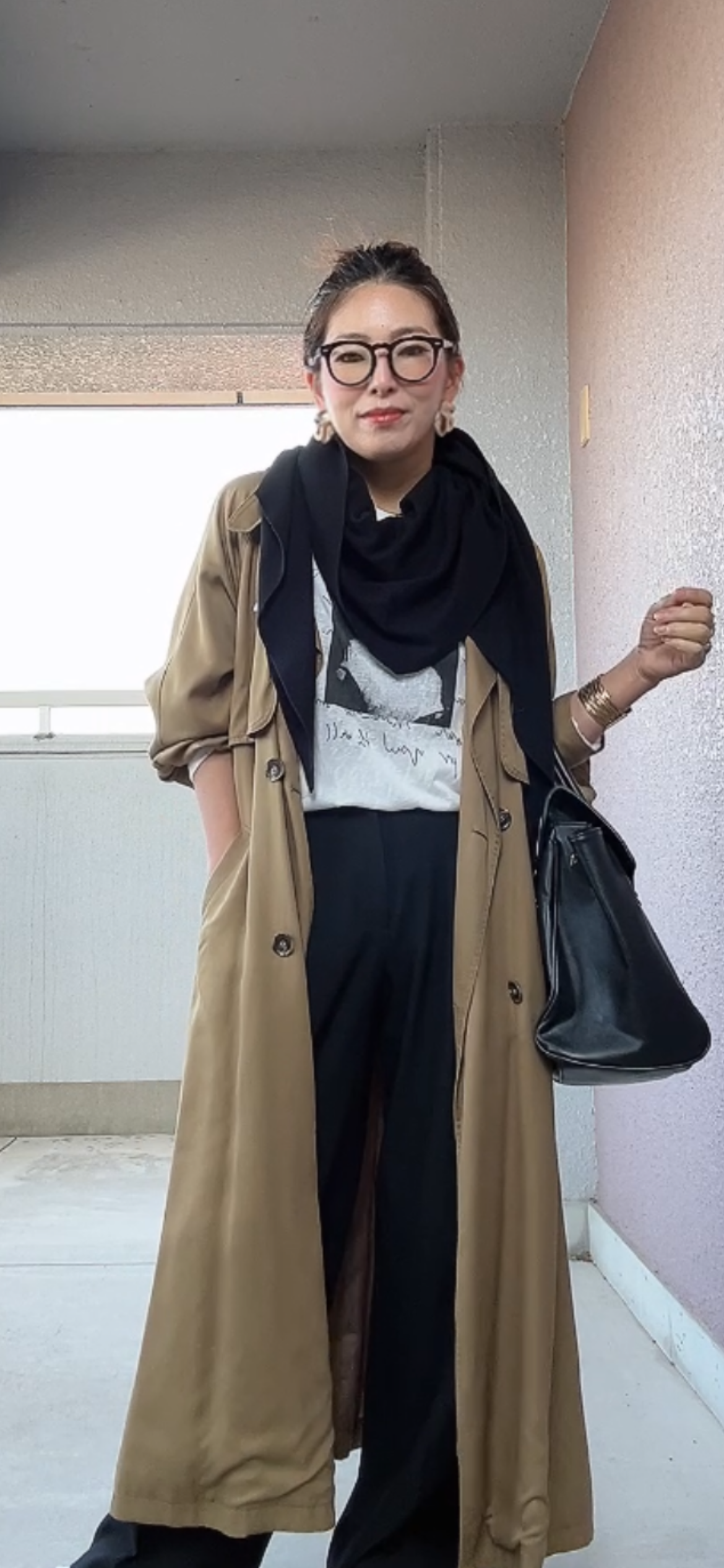 三角マフラーショール