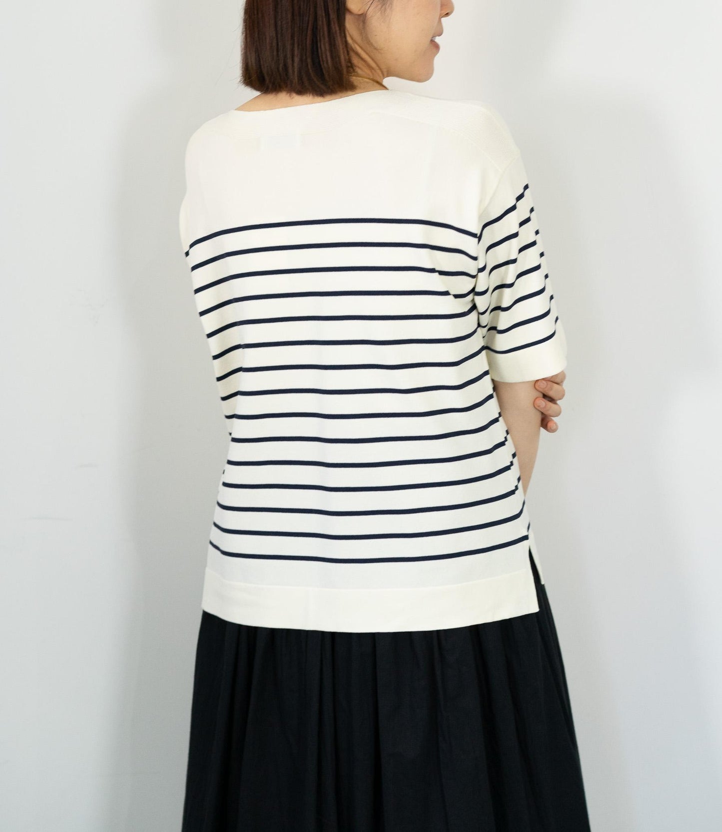 ハーフスリーブニット