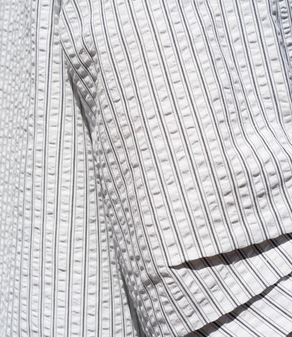 サッカーストライプブラウス