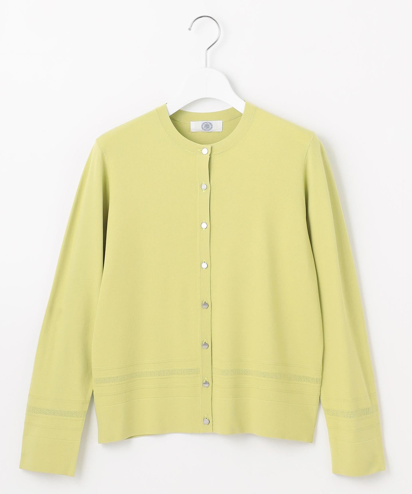 RAYON ELITE STRETCH クルーネック カーディガン