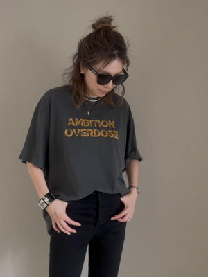 AMBITIONロゴヴィンテージライクT