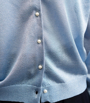 ラメシアーパールカーディガン