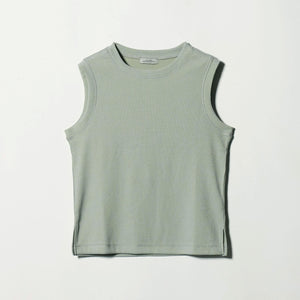 メランジ ブークレ ノースリーブ プルオーバー