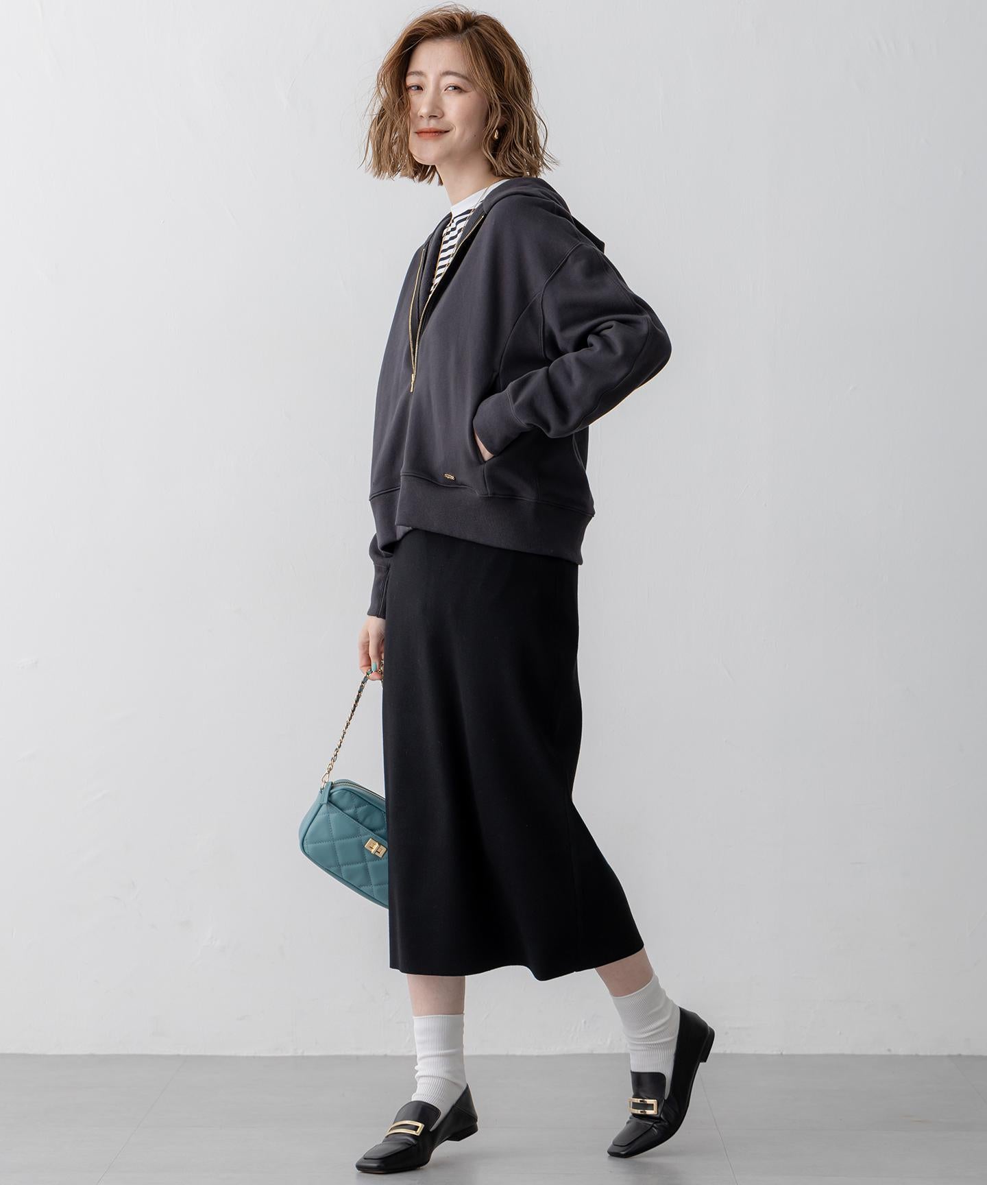 コットンテリー ジップアップ フーディー