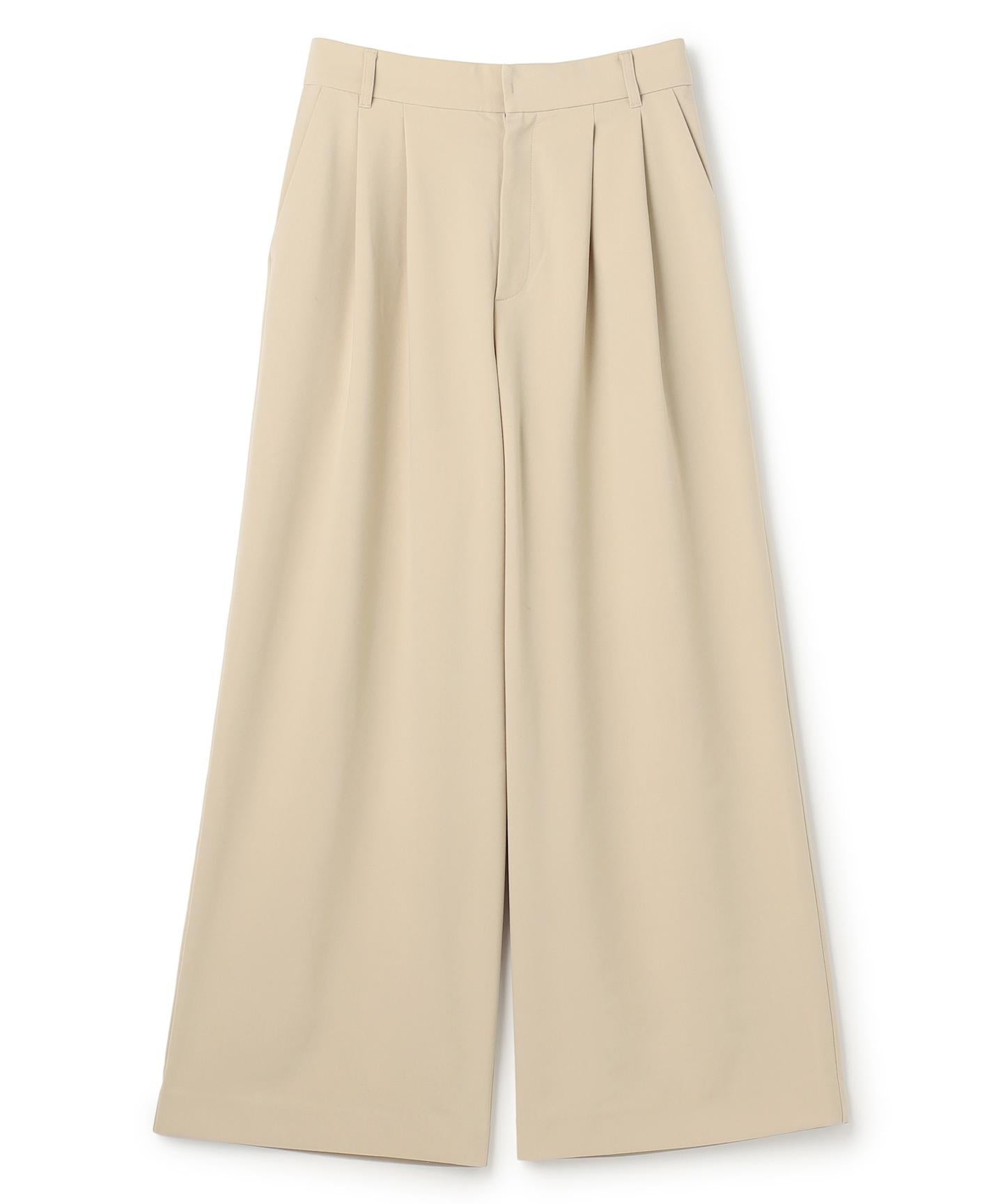 マイビューティ タックワイドパンツ