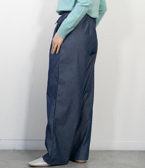 デニムライクイージーパンツ