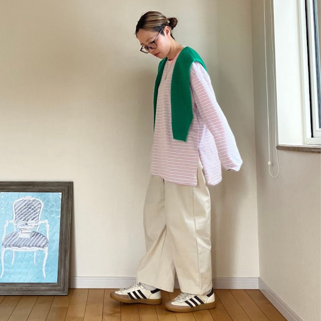 レトロマルチボーダーロンT