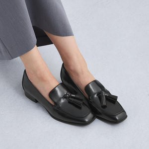 スクエア タッセル ローファー- 撥水 -