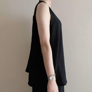 ノースリ ワイドスラックスセットアップ