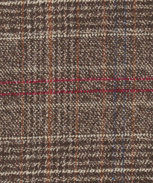 ワイドチェック柄ベルトパンツ