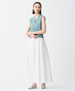 シアーニット ノースリーブベスト