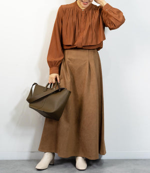 レイヤードライクエアリーブラウス