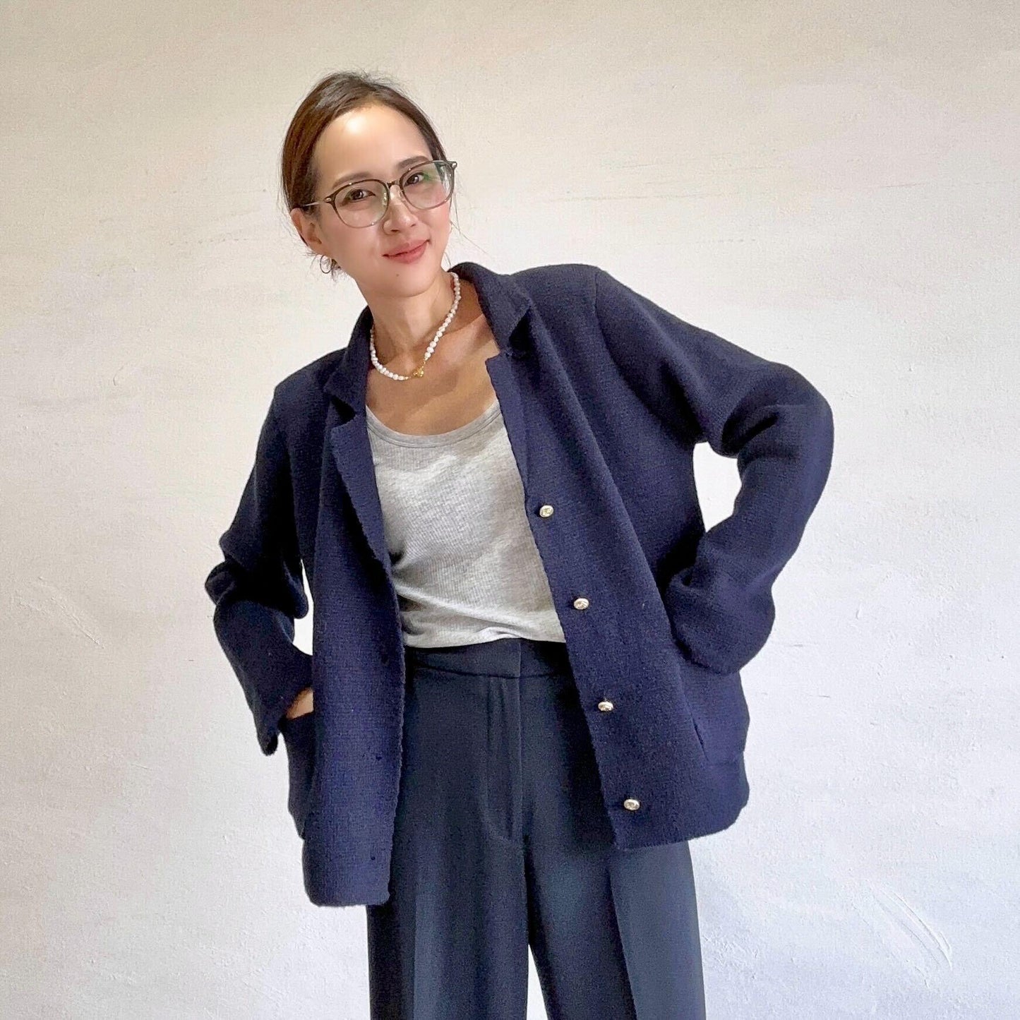 ニットジャケット