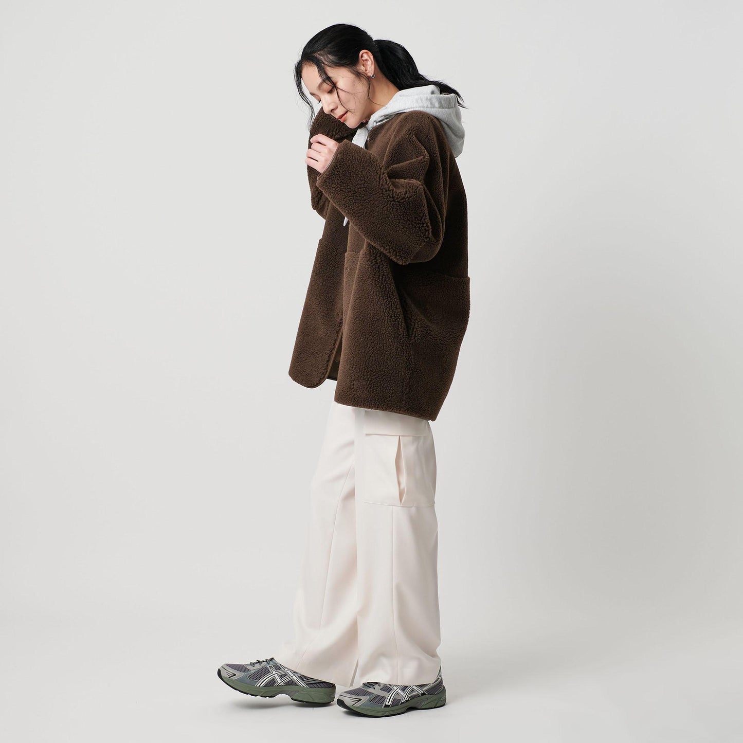 【WEB限定】ボア×フェイクムートン リバーシブルジャケット