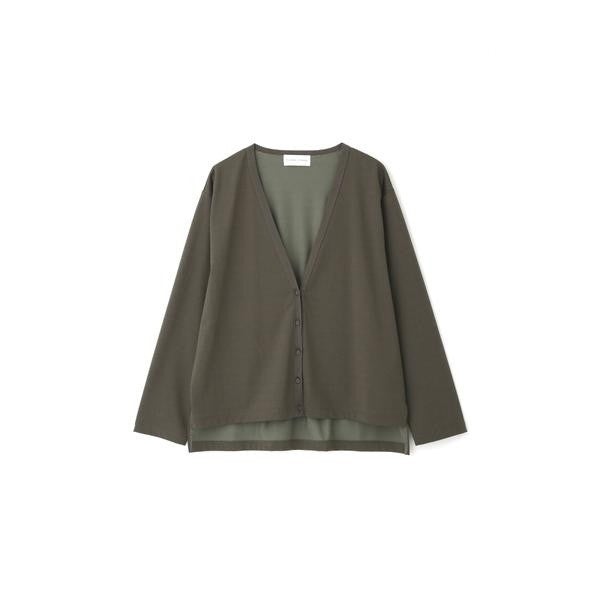 プレ－ティング天竺カーディガン