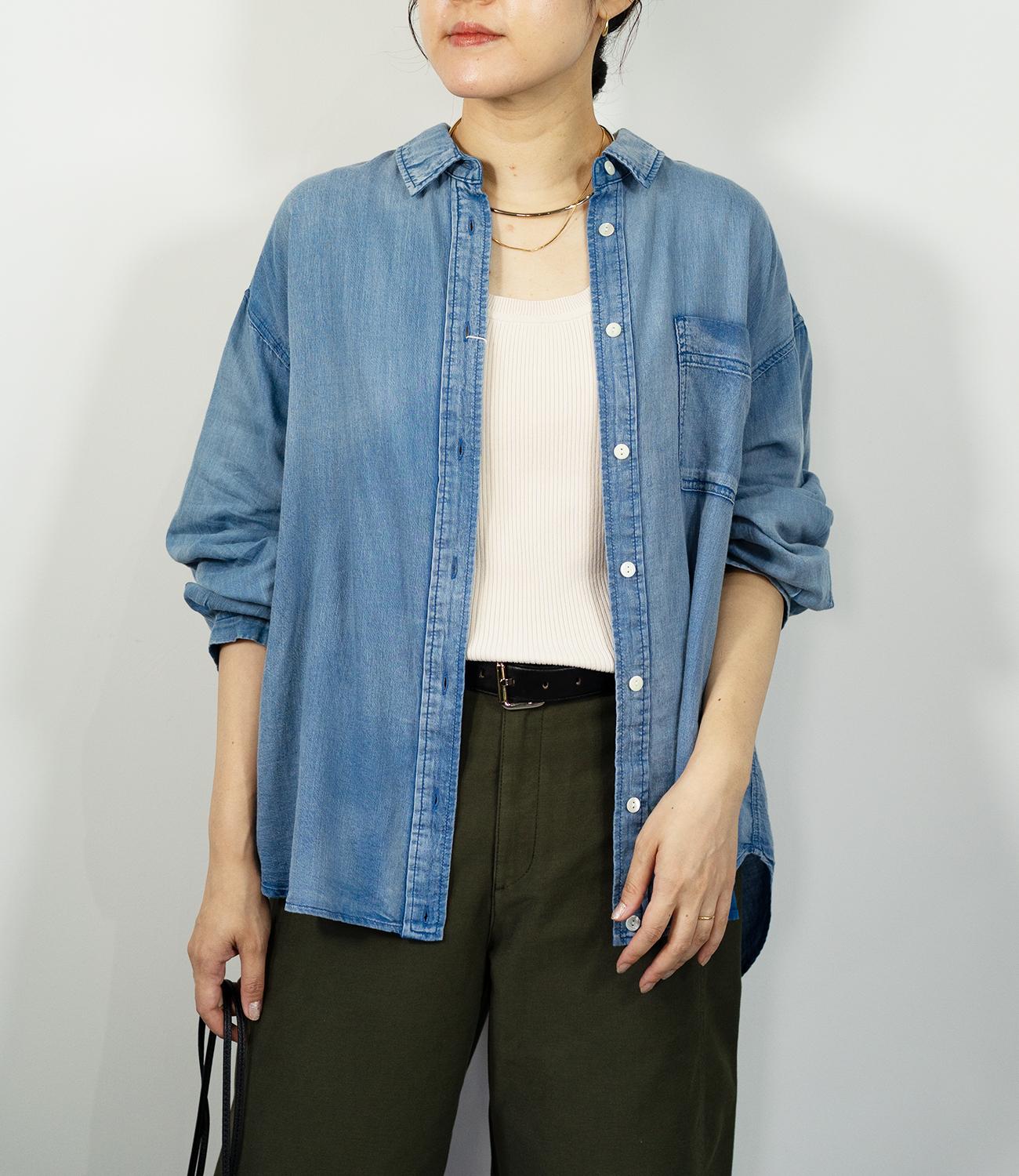 デニムライクシャツ