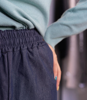 デニムライクイージーパンツ