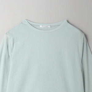 コットンナイロン天竺 シアー クルーネック Tシャツ