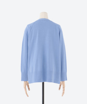 パールボタンVネックカーディガン