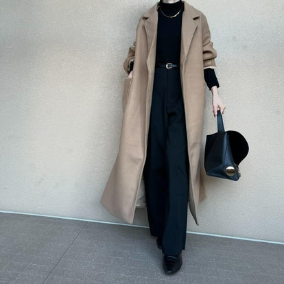 ベルテッドロングコート – &DROBE (アンドローブ)