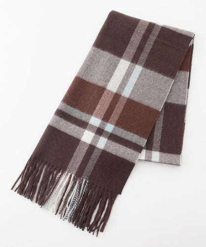 カシミヤチェック マフラー