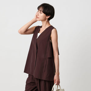 シアー バックフレア ベスト ‐ウォッシャブル‐