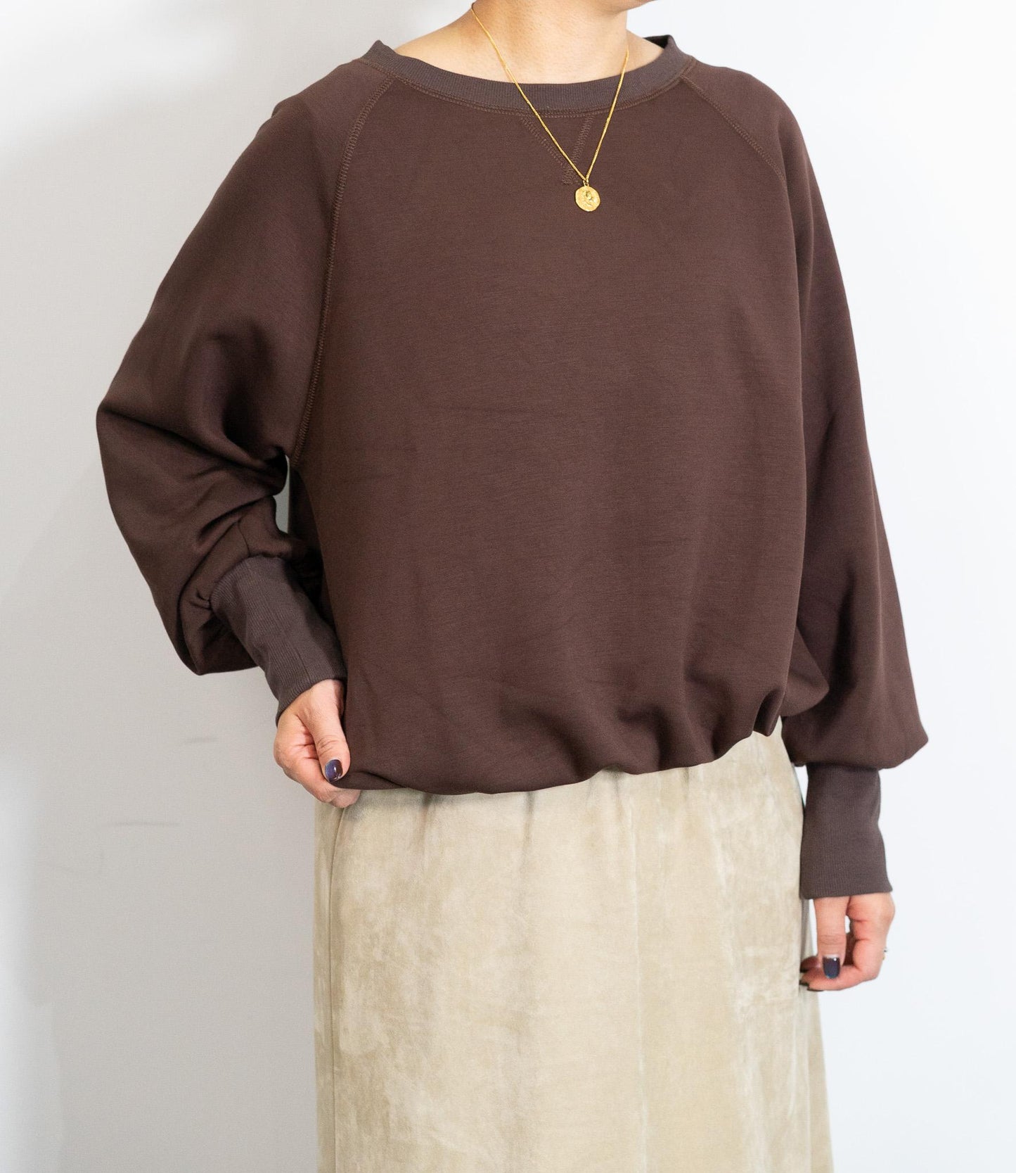 裏起毛ドロストスウェット