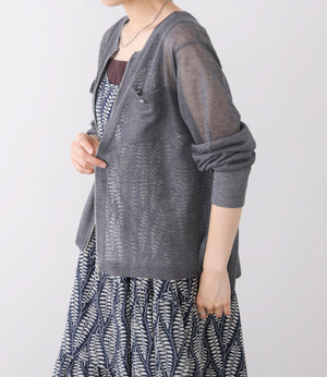 リーフプリントキャミワンピース