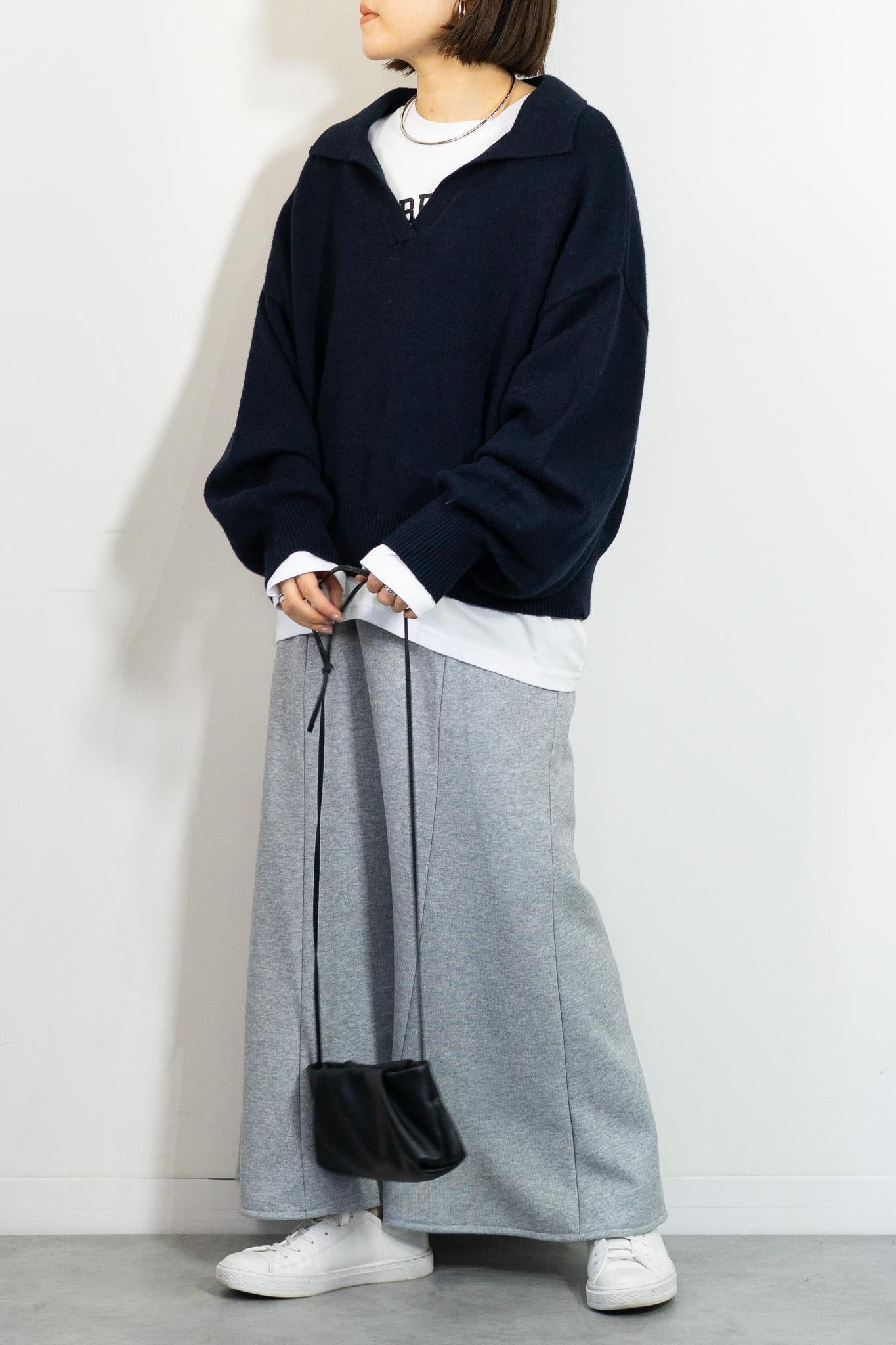 スキッパーニットプルオーバー