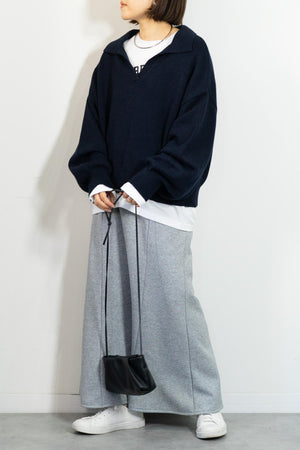 スキッパーニットプルオーバー