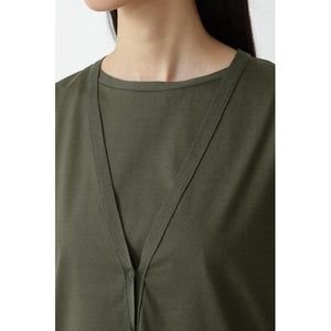 プレ－ティング天竺カーディガン