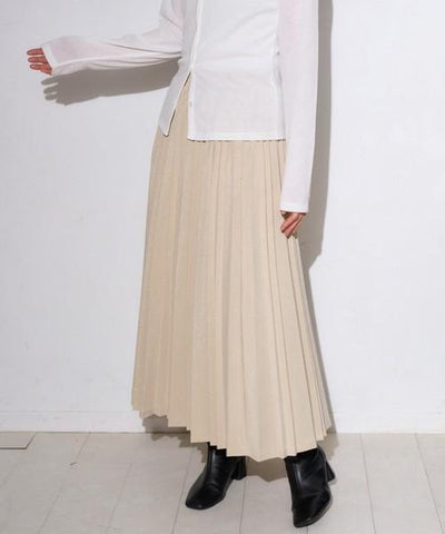 ラメプリーツスカート