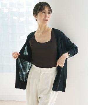 スゴ機能 リブタンクトップ