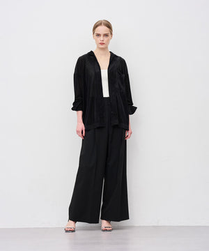 TRツイル ワイドトラウザー