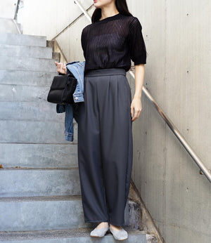 ツータックカーブパンツ