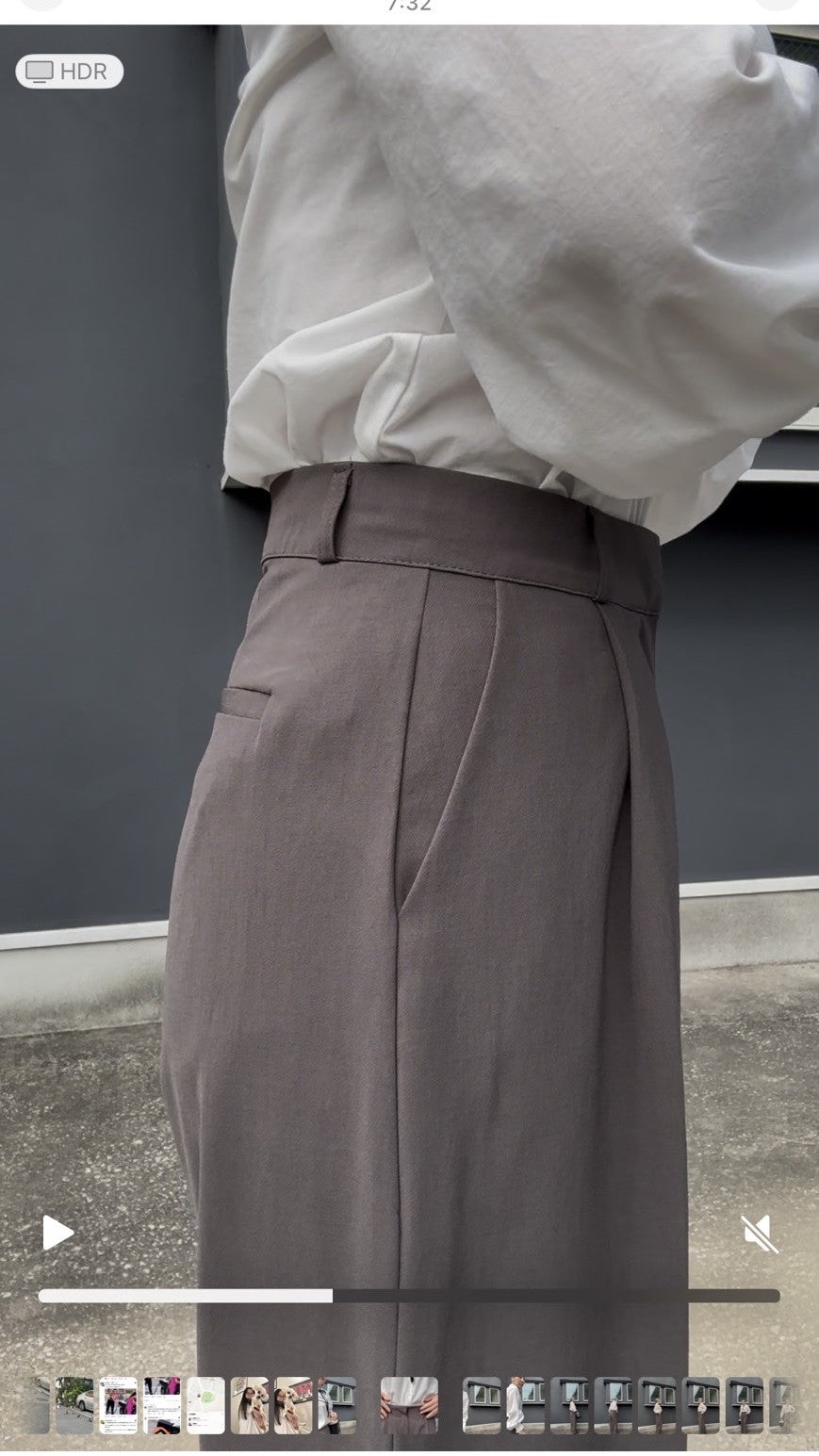 ドレープワイドタックパンツ