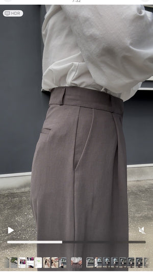 ドレープワイドタックパンツ