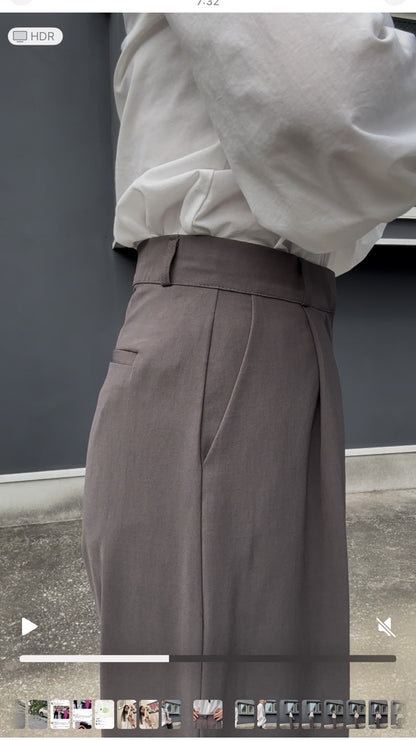ドレープワイドタックパンツ