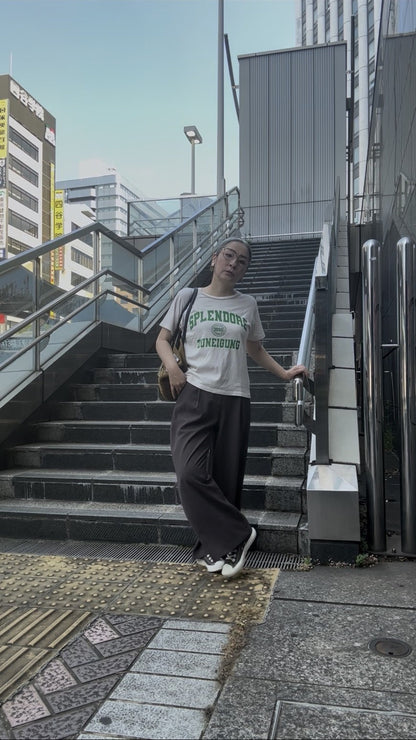 ドレープワイドタックパンツ