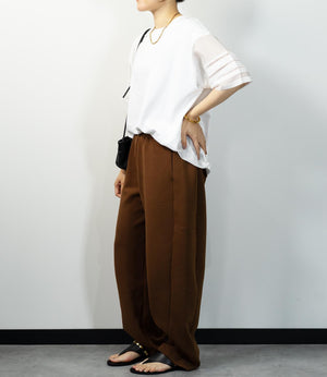 はしごレースシルケットカットソー