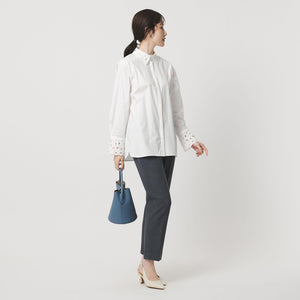 エンブロイダリー カラー シャツ ‐ウォッシャブル‐