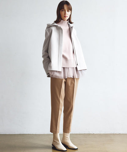 ウールカシミヤミックス ロールネック ニット