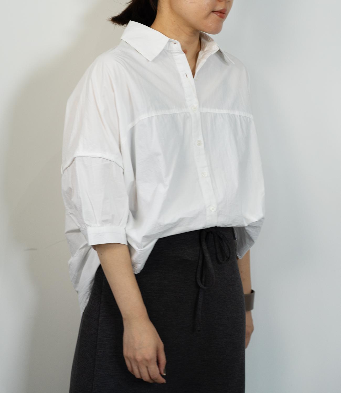 ギャザースリーブ半袖シャツ
