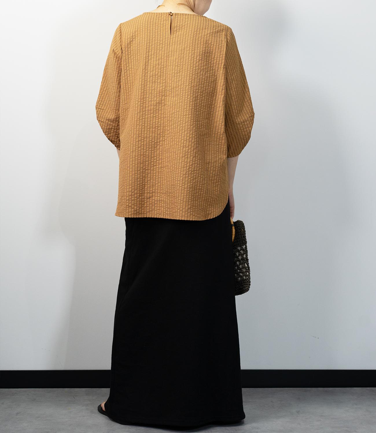 サッカーストライプブラウス